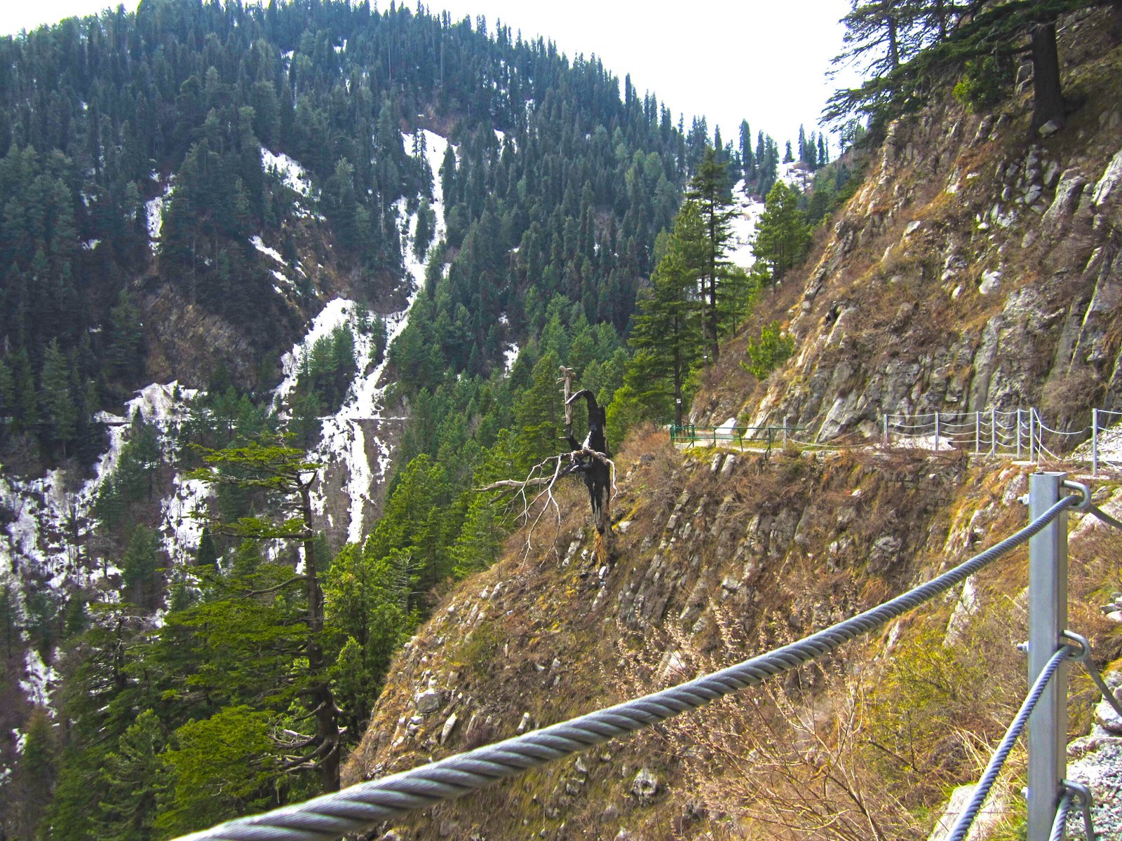 Pipeline Track hiking trail through Ayubia National Park near Murree