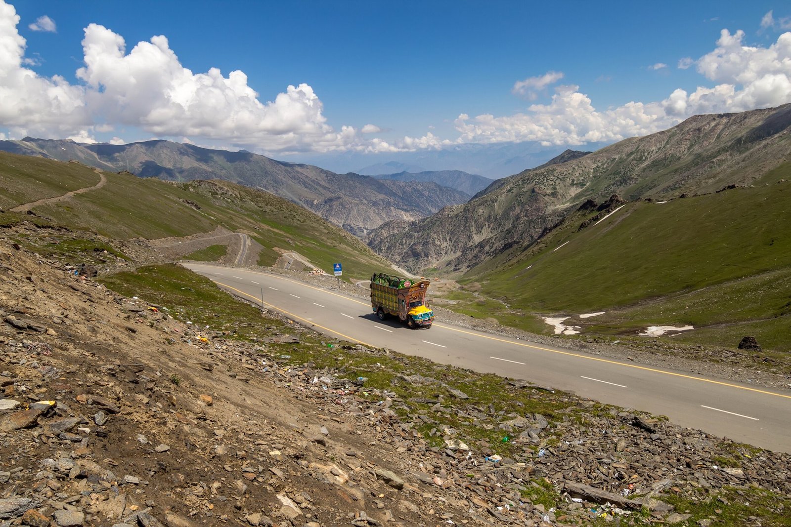 Babusar Top mountain pass connecting the Naran Kaghan Valley to Gilgit-Baltistan