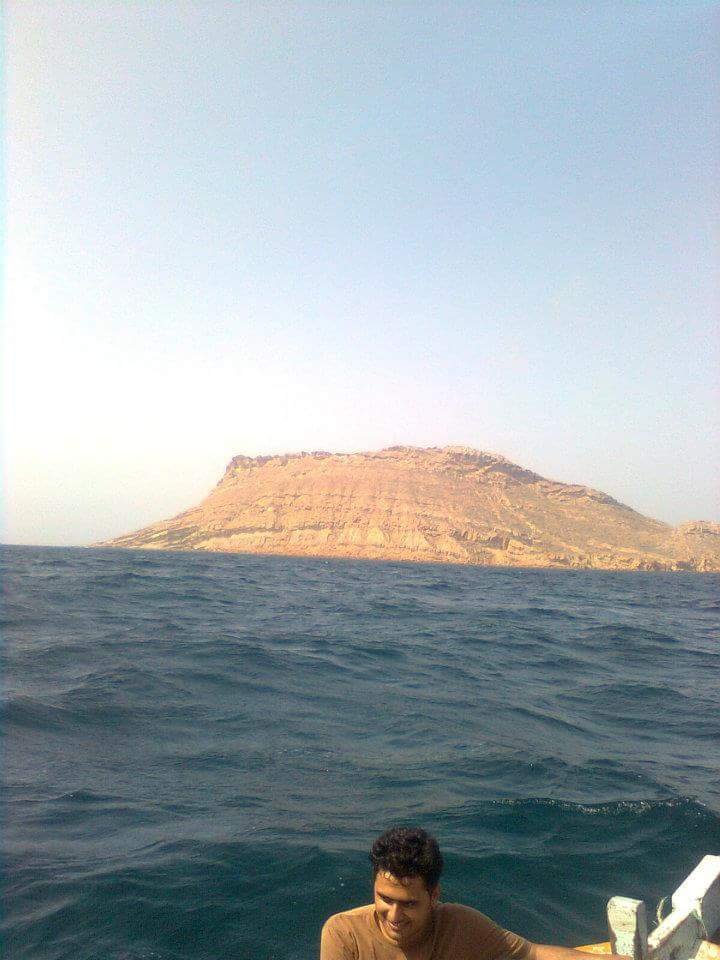 Churna Island coastline near Karachi popular for snorkeling and diving
