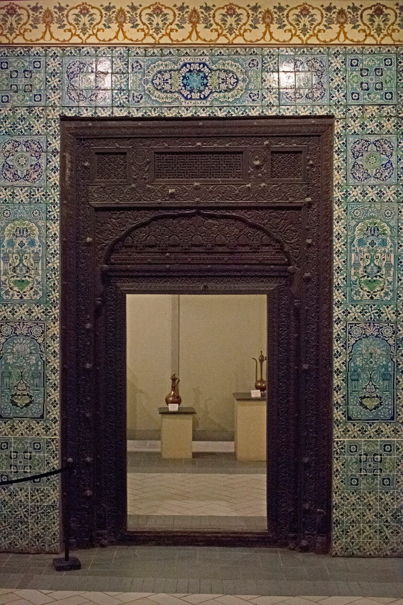 Interior doorway of Lok Virsa Museum in Islamabad showcasing traditional design
