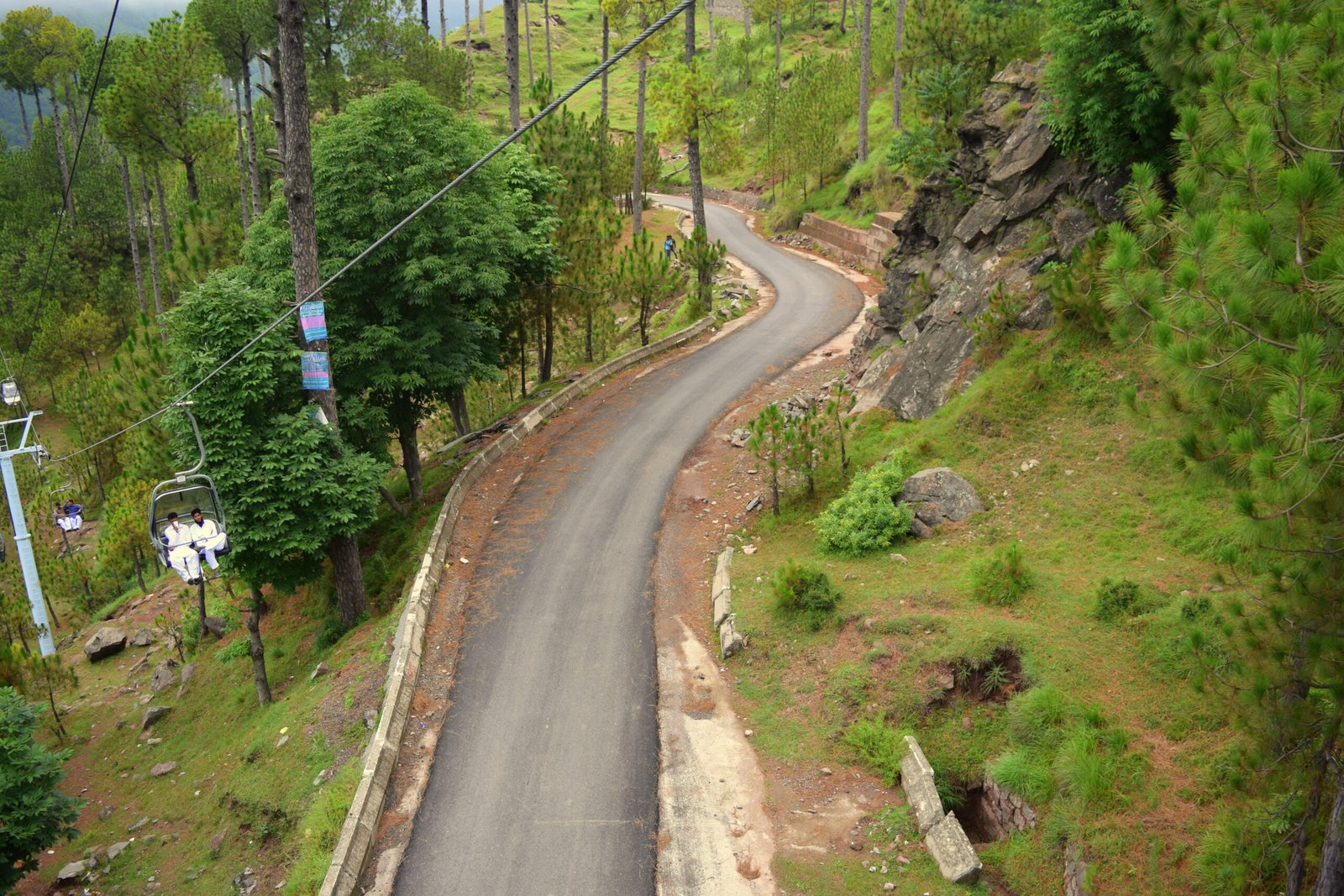 Patriata chair lift and cable car at New Murree, Punjab, Pakistan
